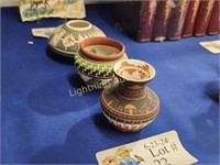THREE HANDCRAFTED NATIVE AMERICAN POTTERY PIECES