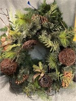 (I) Pair of wreaths, large