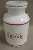 House Of Webster Ceramic "Cream" 8" Canister