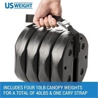 4 Weights for Securing Canopies, Tents Etc - 40lb