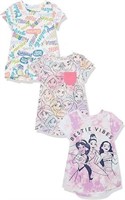DisneyPrincessGirls and Toddlers T-Shirts, PackOf3