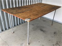 Custom 4'x7.5' Collapsable Work Table