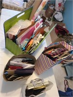 Wrapping paper organizer and bags
