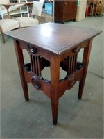 Antique Style Accent Table Measures 19.5" x 18.5"