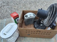 Nice box lot fan, heater and more