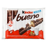 Sealed Kinder Bueno Chocolate Wafers, 129g