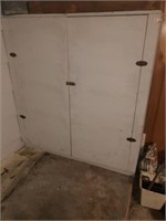 Vintage Wood Garage Cabinet (48" W x 52" Tall)