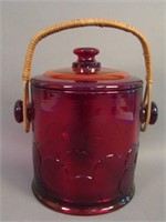 Fenton #1681 Big Cookies Covered Cracker Jar w/