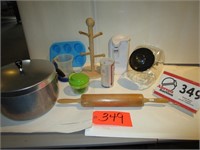 Wearever Pot, Rolling Pin, Kitchen Items