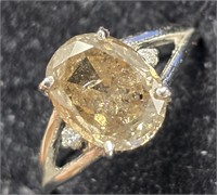 $16210  Oval Shaped Cut Diamond(2.87Ct,Brown, I3)