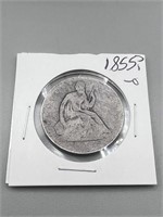 1855o seated half dollar