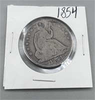1854 seated half dollar w arrows