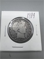 1899 barber half dollar