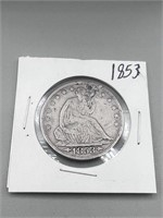 1853 seated half dollar w arrows