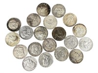 20 $10 Face Silver Franklin Half Dollars