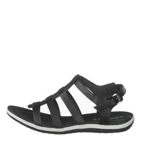 Geox Women's D Sandal Vega Fashion Sandals, Black,