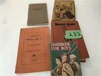 vintage boy scout book, others