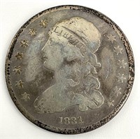 1831 US Capped Bust Silver Quarter Dollar