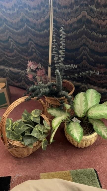 3 Decorative Artificial Plants