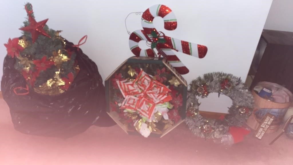 Christmas wreaths  16 and 18 inch, decorated