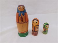 3 pc Russian Nesting Dolls