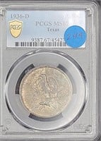 1936-D Fifty Cent Coin - Texas