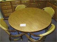 Round Table, 4 Chairs