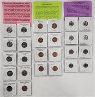 3 Sets Of Collectable Coins