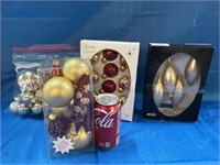 4 Containers of Christmas Ornaments