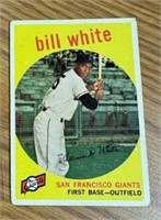 1959 Topps Rookie Bill White # 359 Giants MLB