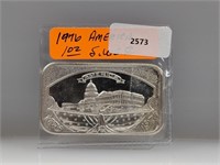 1oz .999 Silver America Art Bar