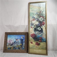 Two pc framed art