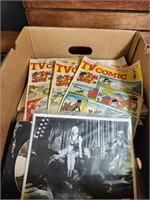 Box Of Vintage Tv Comics and other Mags