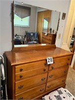 Vintage Dresser with Mirror (BRING HELP TO LOAD)