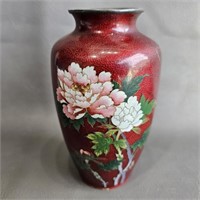 Japanese Cloisonne Vase -Vintage- Chipped