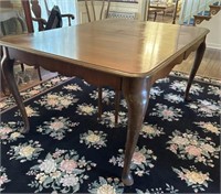ANTIQUE DINING TABLE - EARLY 20TH C - SELF STORING