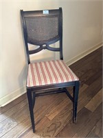 CA 1940'S WOVEN BACK SIDE CHAIR