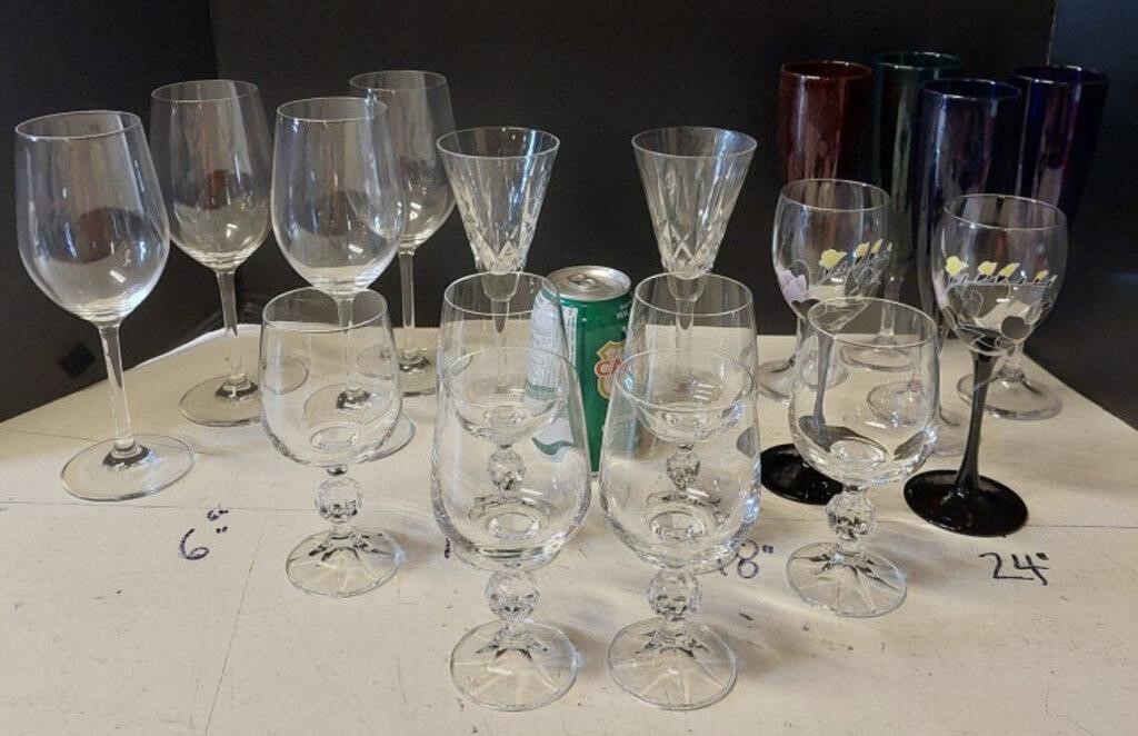 Ass't Wine Glasses