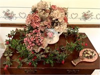 Collection of Floral Decorative Items in Bedroom