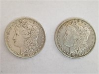1883 & 1884 Morgan Silver Dollar
