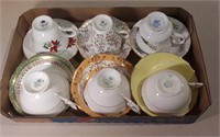 Six Teacups & Saucers