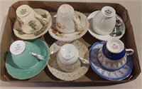 Six Teacups & Saucers