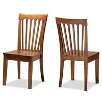 Minette Transitional Walnut Dining Chair Set $141