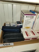 LOT ACCU CHEK & OTHER GLUCOSE MONITORS- SUPPLIES