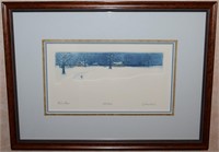 Anita Jones Kenton Signed LE Winter Framed Art