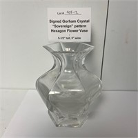 Signed Gorham "Sovereign" Crystal Vase