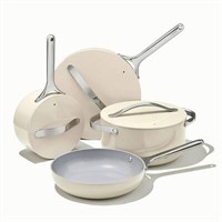 Caraway 9pc Ceramic Cookware Set  Cream