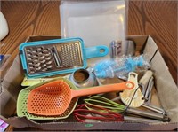 Flat of Whisk, Cheese slicers, Funnel and More