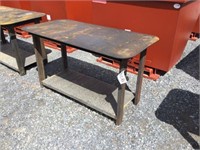 HD 30'x57" Welding Shop Table w/Shelf