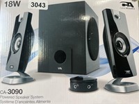 CYBER ACOUSTICS POWERED SPEAKER SYSTEM RETAIL $50